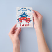 メモリアルデースターフラッグ私たちの町の年間パレード チラシ (手)