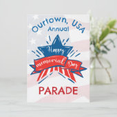 メモリアルデースターフラッグ私たちの町の年間パレード 招待状 (スタンド正面)