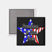 メモリアルデートリビュートの自由は自由ではない マグネット (正面/裏面)