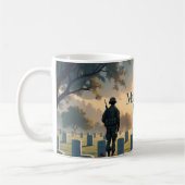 メモリアルデートリビュートアートワーク – アメリカ人を讃える コーヒーマグカップ (左)