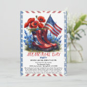 メモリアルデートリビュートパーティの招待状 招待状 (スタンド正面)