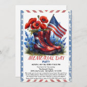 メモリアルデートリビュートパーティの招待状 招待状 (正面/裏面)