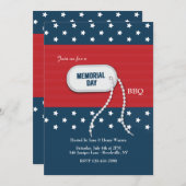 メモリアルデードッグラベル招待状 招待状 (正面/裏面)