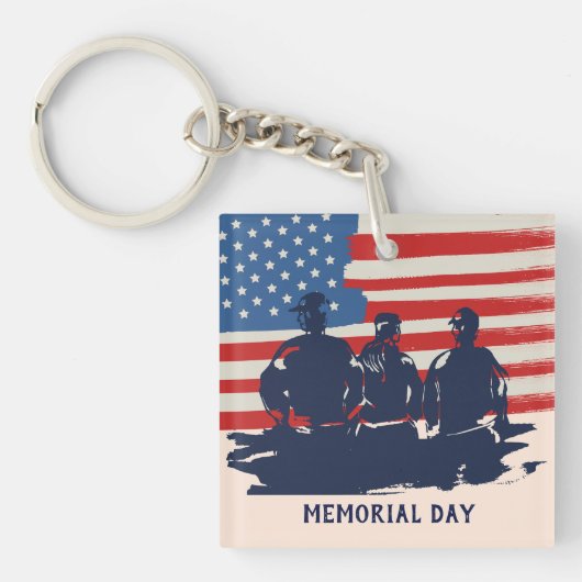 メモリアルデーバーベキューパーティー キーホルダー (正面)