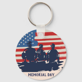 メモリアルデーバーベキューパーティー キーホルダー