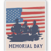 メモリアルデーバーベキューパーティー シール (正面)