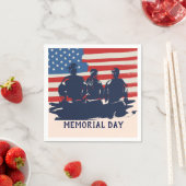 メモリアルデーバーベキューパーティー スタンダードカクテルナプキン (インサイチュ)