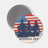 メモリアルデーバーベキューパーティー マグネット (正面/裏面)