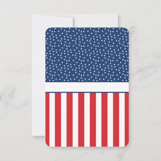 メモリアルデーバーベキューパーティー 招待状 (裏面)