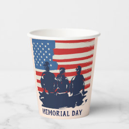 メモリアルデーバーベキューパーティー 紙コップ