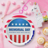 メモリアルデーパーティープレート ペーパープレート (パーティー)