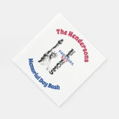 メモリアルデーヒーローズパーソナライズされたナプキンス スタンダードランチョンナプキン (角)