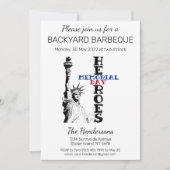 メモリアルデーヒーローズ招待状 招待状 (正面)