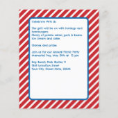 メモリアルデーピクニックネイバートクックアウト招待状 チラシ (裏面)