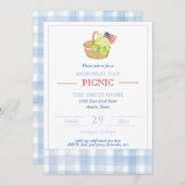 メモリアルデーピクニック招待状 招待状 (正面/裏面)