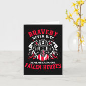 メモリアルデーファイアファイターメンズ長袖 カード (黄色い花)