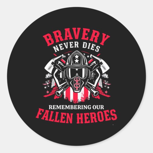 メモリアルデーファイアファイターメンズ長袖 ラウンドシール (正面)