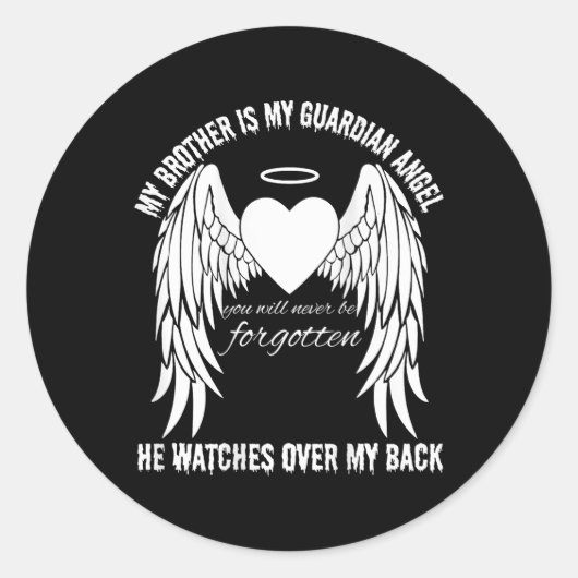 メモリアルデーブラザーは私の守護天使の恋しく思天使 ラウンドシール (正面)