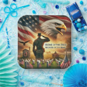 メモリアルデープレート ペーパープレート (パーティー)