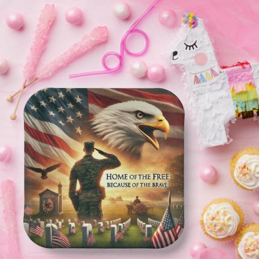 メモリアルデープレート ペーパープレート (パーティー)