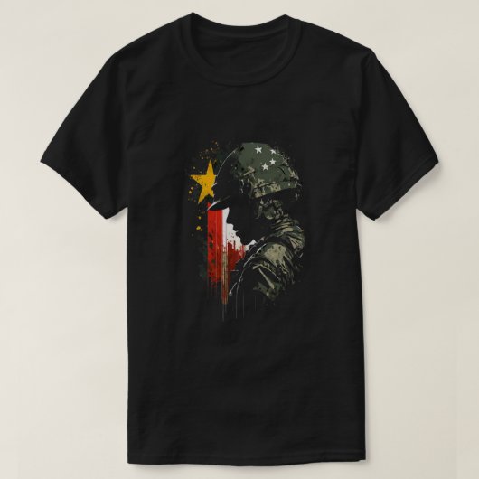 メモリアルデーベトナム退役軍人軍軍隊ベトナム Tシャツ (デザイン正面)