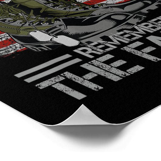 メモリアルデーリミートザ落ちた退役軍人軍隊 ポスター (角)