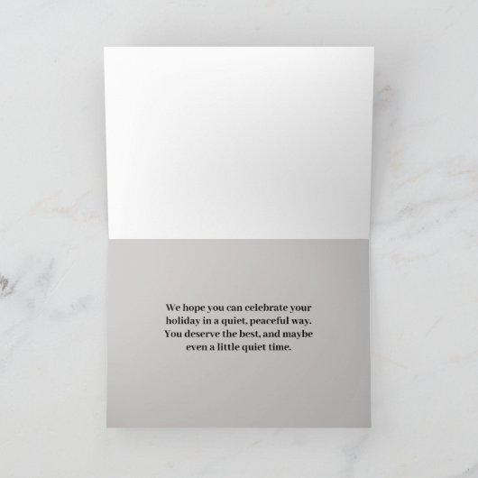 メモリアルデー人用軍隊カード サンキューカード (内部)