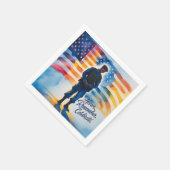 メモリアルデー収集パーティー用ナプキン スタンダードカクテルナプキン (角)