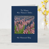 メモリアルデー名誉カード カード (黄色い花)