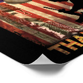 メモリアルデー国旗軍隊ブーツドッグ7月4日 ポスター (角)