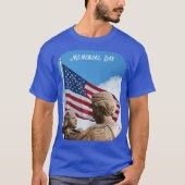 メモリアルデー帰郷のお父さん&ドーターユニセックス Tシャツ (正面)