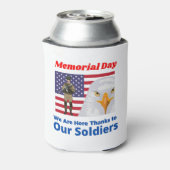 メモリアルデー我々は感謝してい兵士に来ている 缶クーラー (缶裏面)