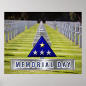 メモリアルデー折り畳み旗 ポスター (正面)