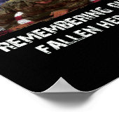 メモリアルデー私たちのヒーローを思い出落ちたす ポスター (角)