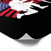 メモリアルデー私たちのヒーロー落ちたを思い出す米国国旗 ポスター (角)