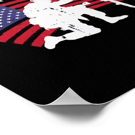 メモリアルデー私たちのヒーロー落ちたを思い出す米国国旗 ポスター (角)