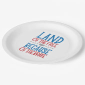 メモリアルデー退役軍人の日愛国心 ペーパープレート (アングル)