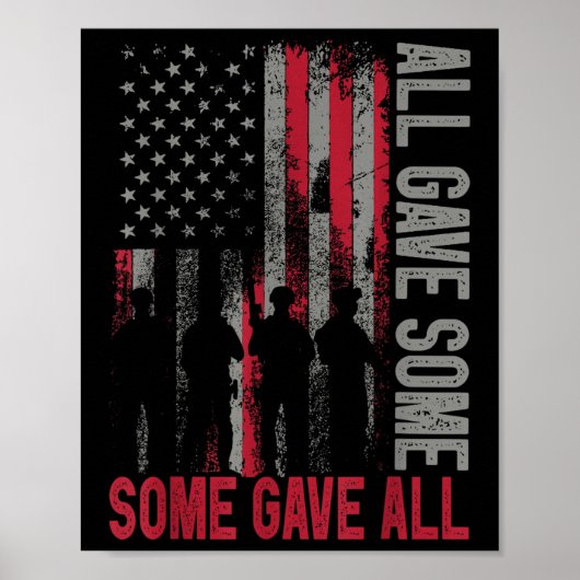 メモリアルデー2022シャツ与え与え全部いくつか ポスター (正面)