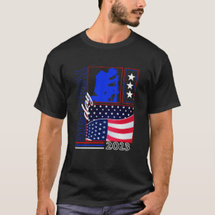 メモリアルデー2023 Thank You Father Grandpa USA Fla Tシャツ