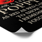 メモリアルデー2025アメリカ記念退役軍人デイレッドポー ポスター (角)