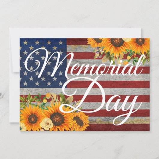 メモリアルデー4th of 7月インディペンデンスデイメモリーズ 招待状 (正面)