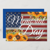 メモリアルデー4th of 7月インディペンデンスデイメモリーズ 招待状 (正面/裏面)