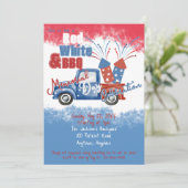 メモリアルデー・インディペンデンスデーのBBQパーティ 招待状 (スタンド正面)