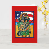 メモリアルデー – ソルジャードキシー カード (黄色い花)