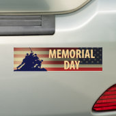 メモリアルデー バンパーステッカー (車上)