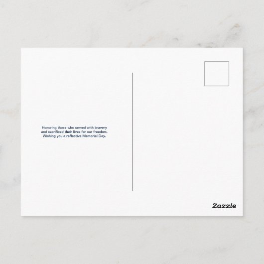 メモリアルデー ポストカード (裏面)