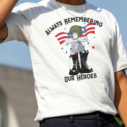 メモリアルデー、思い出して敬意を表そう  Tシャツ