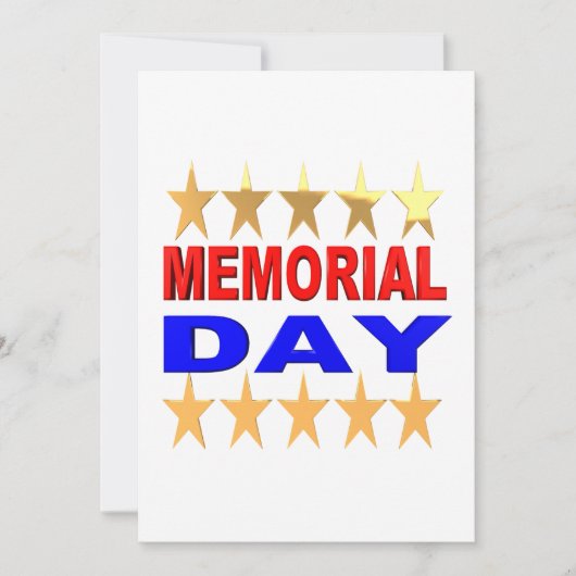 メモリアルデー 招待状 (正面)