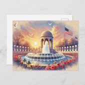 メモリアルデー，米国 ポストカード (正面/裏面)