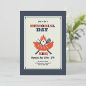 メモリアルデーBBQ招待状 招待状 (スタンド正面)